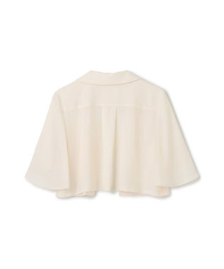 GRACE CONTINENTAL ケープスリーブシアージャケット キナリ