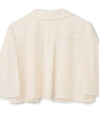 GRACE CONTINENTAL ケープスリーブシアージャケット キナリ