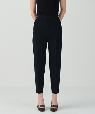 GRACE CONTINENTAL トリアセセンタープレスパンツ ブラック