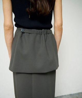 GRACE CONTINENTAL レイヤードペンシルスカート グレー