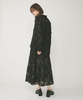 GRACE CONTINENTAL オーナメントオーバーシャツ ブラック
