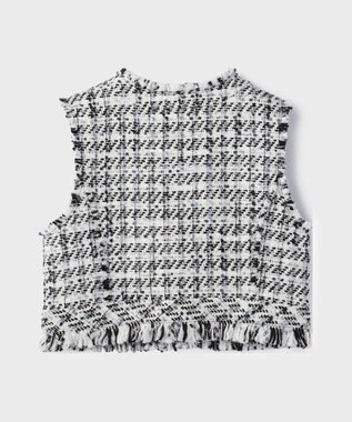 GRACE CONTINENTAL コンパクトツイードベスト キナリ