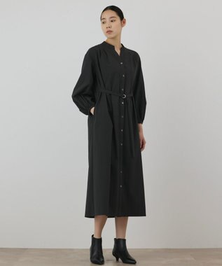 GRACE CONTINENTAL ベルト付カフタンワンピース グレー