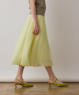 GRACE CONTINENTAL バルーンシアースカート イエロー