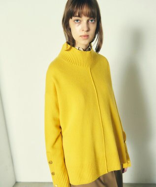 GRACE CONTINENTAL メリノウールニットトップ イエロー