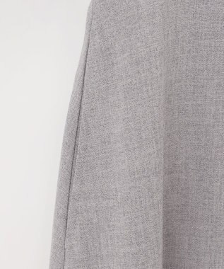 GRACE CONTINENTAL ウールタッチバイカラードレス グレー