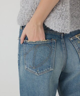 GRACE CONTINENTAL 【イベント店舗・ONLINE STORE先行アイテム】レタードビジューデニム ブルー