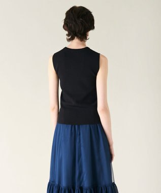 GRACE CONTINENTAL ビジューニットトップ ブラック