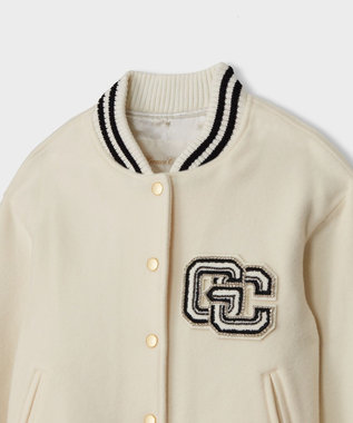 GRACE CONTINENTAL ビジューembアワードジャケット ホワイト