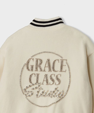 GRACE CONTINENTAL ビジューembアワードジャケット ホワイト