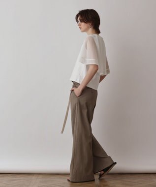 GRACE CONTINENTAL シアーケープカットトップ ホワイト