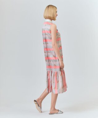 GRACE CONTINENTAL ロープボーダーワンピース ピンク