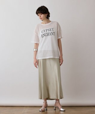 GRACE CONTINENTAL クラッシュロゴTシャツ ホワイト