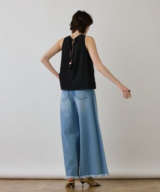 GRACE CONTINENTAL ビジューノースリーブトップ ブラック