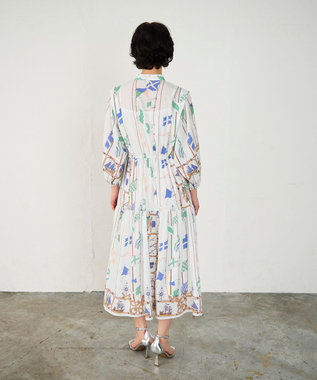 GRACE CONTINENTAL セーラープリントワンピース キナリ