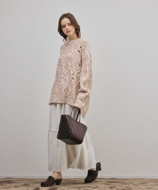 GRACE CONTINENTAL ケーブルニットトップ