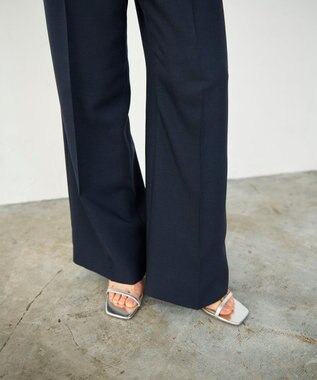GRACE CONTINENTAL タックワイドパンツ ネイビー