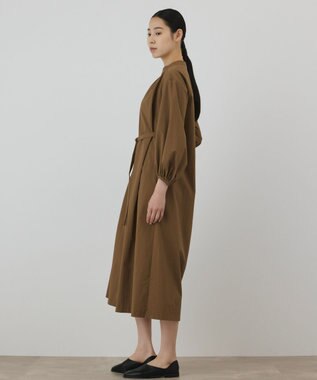 GRACE CONTINENTAL ベルト付カフタンワンピース キャメル