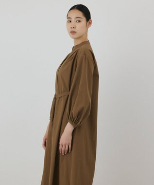 GRACE CONTINENTAL ベルト付カフタンワンピース キャメル