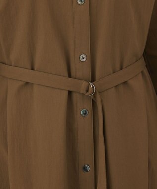 GRACE CONTINENTAL ベルト付カフタンワンピース キャメル