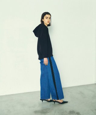 GRACE CONTINENTAL ハーフジップフードトップ ブラック