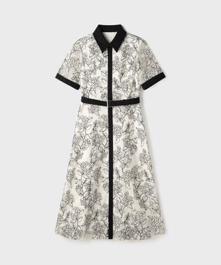 GRACE CONTINENTAL フラワーコード刺繍ワンピース キナリ