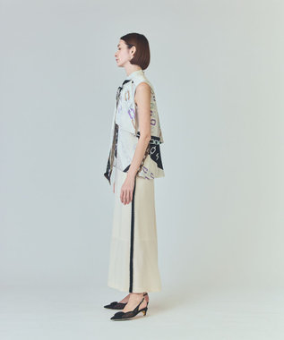 GRACE CONTINENTAL チェーンレイヤードノースリーブ ブラウン