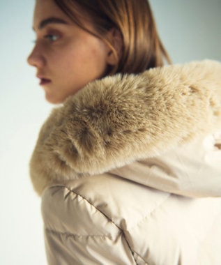 GRACE CONTINENTAL コンパクトダウンジャケット ベージュ