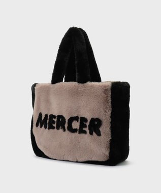 GRACE CONTINENTAL レタードファーバッグ ブラック