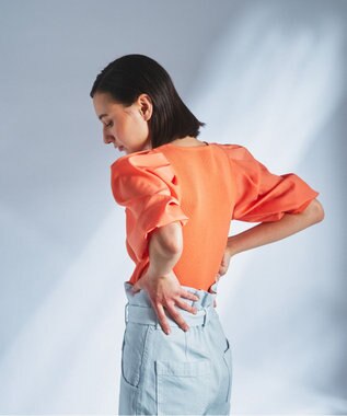 【本日特価】 GRACE / デシン袖ニットトップ CONTINENTAL CONTINENTAL GRACE | カットソー(長袖/七分)