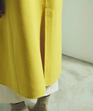 GRACE CONTINENTAL ウールリバーチェスターコート イエロー