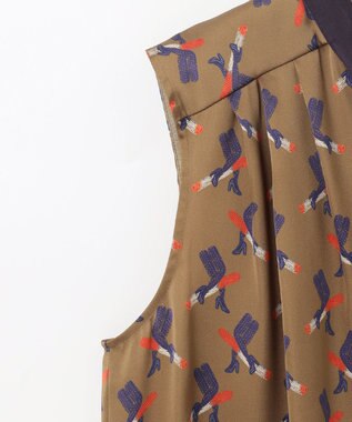 GRACE CONTINENTAL ナイトparisブラウス カーキ