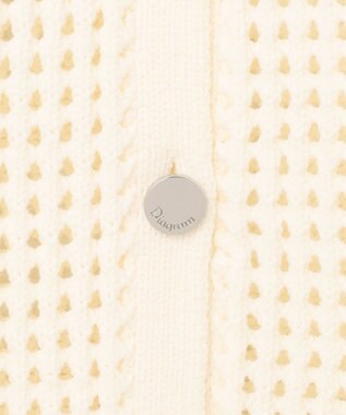 GRACE CONTINENTAL メッシュドルマン2WAYニット ホワイト