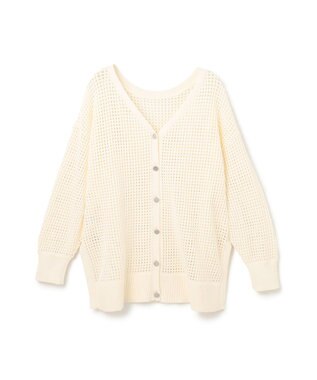 GRACE CONTINENTAL メッシュドルマン2WAYニット ホワイト