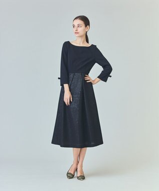 GRACE CONTINENTAL スパングルワンピース ブラック