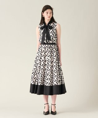 GRACE CONTINENTAL リボンプリントスカート キナリ