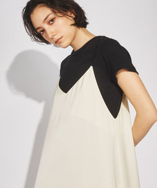 GRACE CONTINENTAL サテンフレアキャミワンピース キナリ