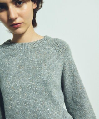 GRACE CONTINENTAL カシミヤ混ラメニットトップ