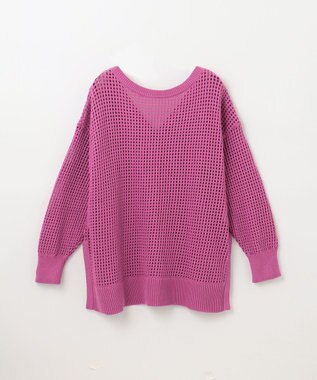 GRACE CONTINENTAL メッシュドルマン2WAYニット ピンク