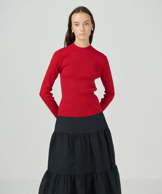 GRACE CONTINENTAL ラメハイゲージニットトップ レッド