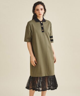 メッシュコンビラガーワンピース / GRACE CONTINENTAL | GRACE 
