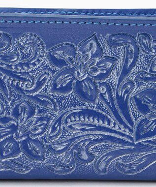 GRACE CONTINENTAL 【Royal Winter】Zip mini pouch ブルー