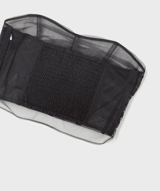 GRACE CONTINENTAL チュールベアトップ ブラック