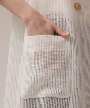 GRACE CONTINENTAL カラミロングジレ ホワイト