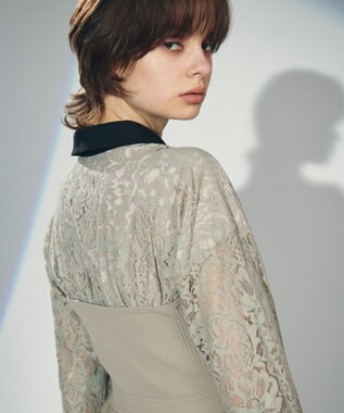 レースレイヤードニットワンピース / GRACE CONTINENTAL | GRACE レースレイヤードニットワンピース / GRACE CONTINENTAL | GRACE
