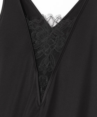 GRACE CONTINENTAL トリアセインナーキャミワンピース ブラック