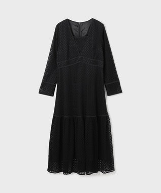 GRACE CONTINENTAL レースロングワンピース ブラック