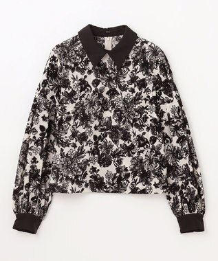 フラワーフロッキープリントトップ / GRACE CONTINENTAL | GRACE