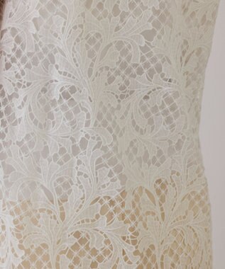 GRACE CONTINENTAL ケミカルレースストレートトップ ホワイト