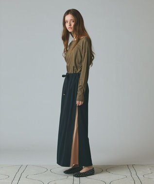 GRACE CONTINENTAL サイドジップスカート ブラック